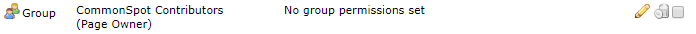 No group permissions set